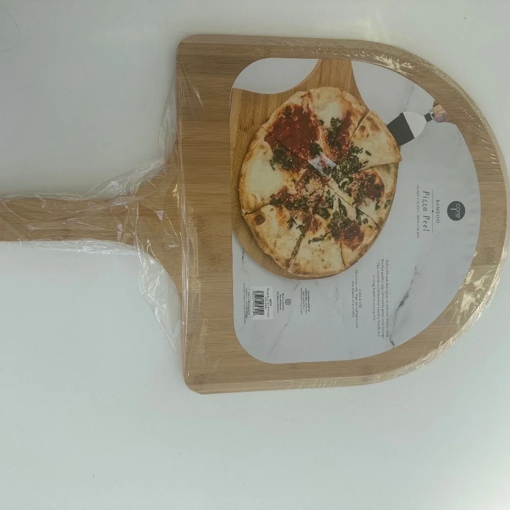 Bamboo Pizza Peel & Serving Board